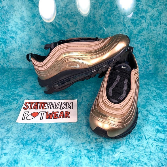 Nike Air Max 97 'Copper' Women’s Retro Low Top Athletic Shoes Size 5 - Picture 1 of 5
